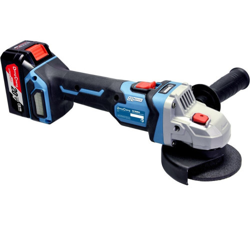 Угловая шлифмашина DongCheng DCSM04-125 Type EM с 2-мя АКБ, кейс