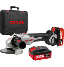 Угловая шлифмашина Crown CT23001-125HX-4 BMC с 2-мя АКБ