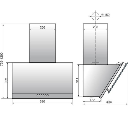 Кухонная вытяжка Elikor Рубин Stone S4 60П-700-Э4Д топленое молоко