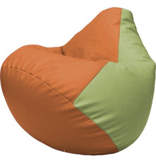 Кресло-мешок Flagman Груша Макси Г2.3-2019 оранжевый/оливковый