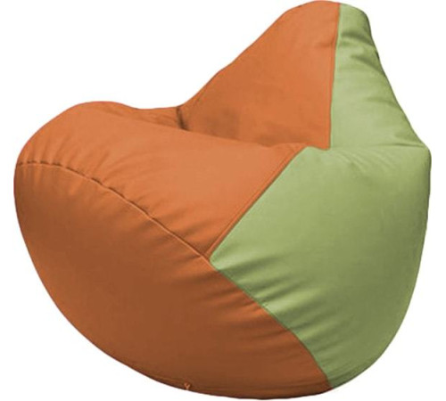 Кресло-мешок Flagman Груша Макси Г2.3-2019 оранжевый/оливковый
