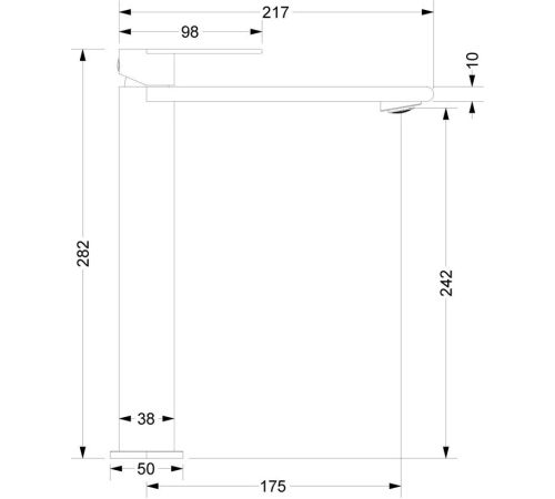 Смеситель Vincea Vogue VBF-2VS2GM