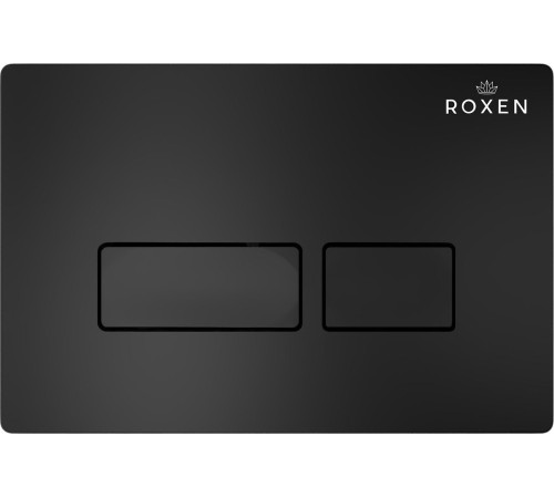 Унитаз подвесной Roxen Royal Matt в комплекте с инсталляцией StounFix Dual Fresh 6 в 1 968211 кнопка: черный