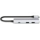 Док-станция Satechi 4-in-1 USB-C Slim Multiport Adapter 4K ST-P4SS серебристый
