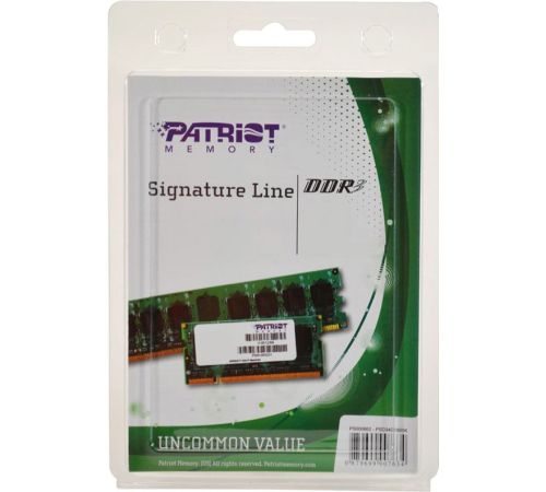 Оперативная память Patriot Signature Line 4GB DDR3 SO-DIMM PC3-12800 [PSD34G16002S]
