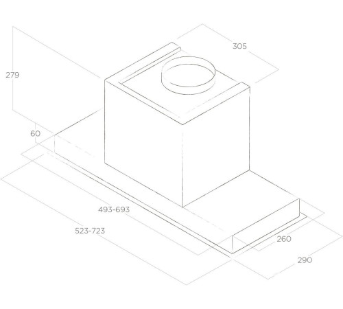 Кухонная вытяжка Elica Hidden 2.0 IX/A/52 PRF0092333A