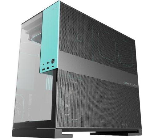 Корпус Geometric Future Model 5 5FAN черный/бирюзовый