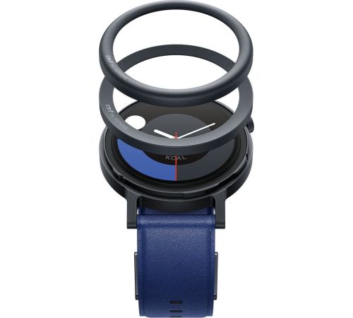 Умные часы CMF Watch Pro 2 темно-серый, синий кожаный ремешок