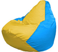 Кресло-мешок Flagman Груша Мега XXXL Г3.1-263 желтый/голубой