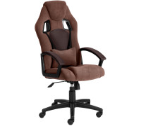Кресло TetChair Driver флок/ткань, коричневый
