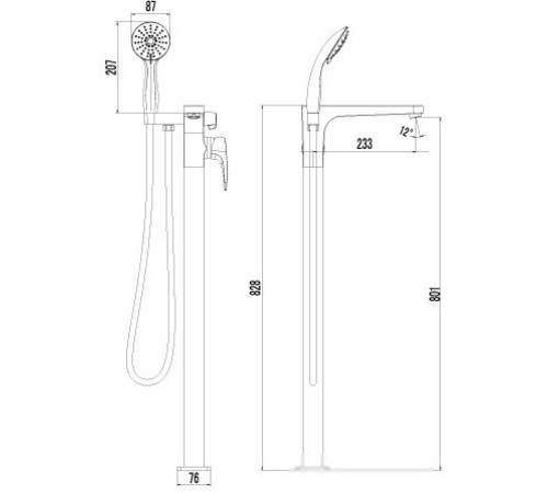 Смеситель Lemark Shift [LM4344C]