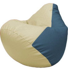 Кресло-мешок Flagman Груша Макси Г2.3-1003 светло-бежевый/синий