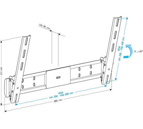 Кронштейн для телевизора Holder LCD-T6609