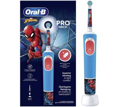 Электрическая зубная щетка Oral-B Vitality Pro 103 Kids Spiderman D103.413.2K