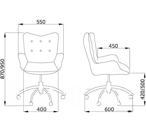Кресло AksHome Bella велюр желтый
