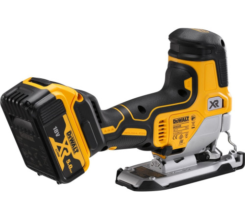 Электролобзик DeWalt DCS335P2 с 2-мя АКБ, кейс