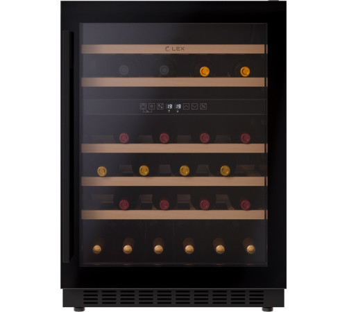 Винный шкаф LEX LWD6046BL Dual Zone