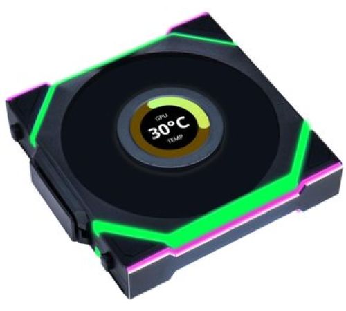 Вентилятор для корпуса Lian Li Uni Fan SL 120 Wireless LCD Reverse G99.12RSLLCD1W1B.R0