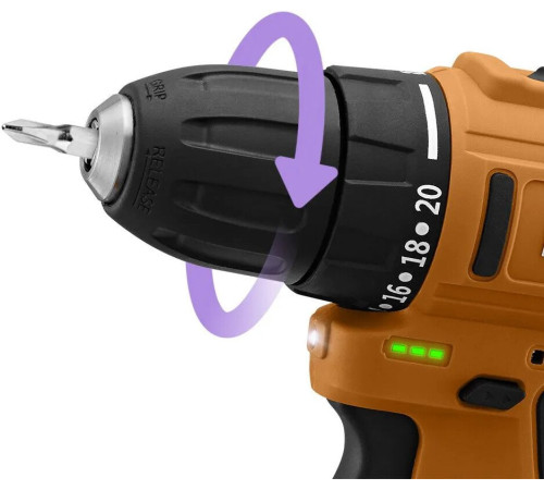 Дрель-шуруповерт Kitfort KT-6504 с 1-им АКБ