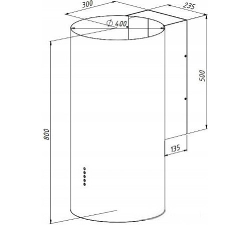 Кухонная вытяжка Akpo Balmera 40 WK-10 нержавеющая сталь