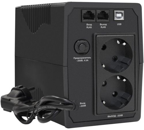 Источник бесперебойного питания ExeGate Power Back BNB-1000.LED.AVR.2SH.RJ.USB