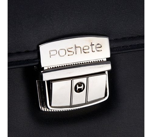 Мужская сумка Poshete 250-9628-BLK черный