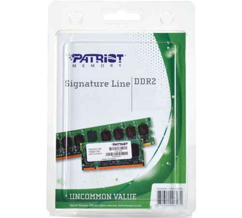 Оперативная память Patriot Signature 2GB DDR2 PC2-6400 PSD22G80026