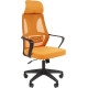 Офисное кресло CHAIRMAN CH636 ткань, черный пластик/оранжевый