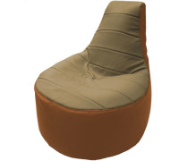 Кресло-мешок Flagman Трон Т1.3-21 бежевый/оранжевый