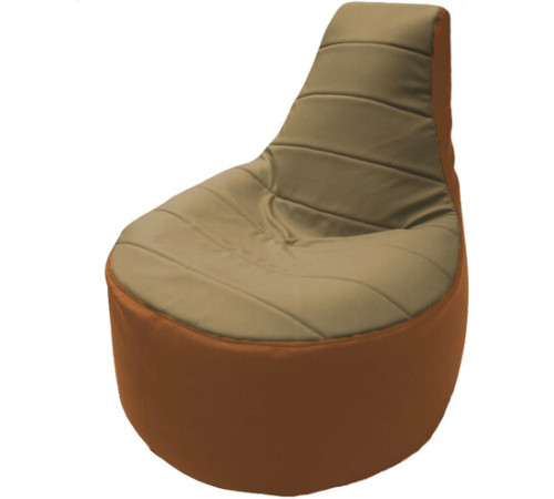 Кресло-мешок Flagman Трон Т1.3-21 бежевый/оранжевый