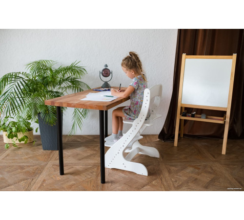 Растущий стул Друг Кузя Растущий Павлин белый