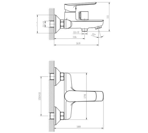 Смеситель Esko Lagos LG 54