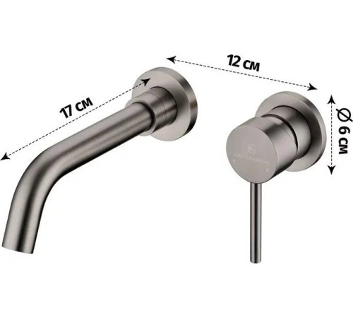 Смеситель Grocenberg GB511 графит