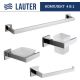Набор аксессуаров для ванной Lauter 21SH71061 + 21SH71051 + 21SH71071 + 21SH71011 Chrome, 4 предмета