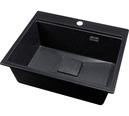 Кухонная мойка Marblan Comfort 60 черный, с сифоном и колландером