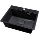 Кухонная мойка Marblan Comfort 60 черный, с сифоном и колландером