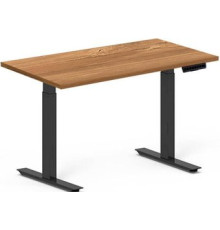 Стол для работы стоя Fit Focus X-2 с электроприводом черный/дуб канзас коричневый