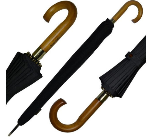 Зонт-трость Ame Yoke L65-24CH черный