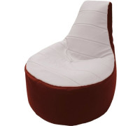 Кресло-мешок Flagman Трон Т1.3-39 белый/красный