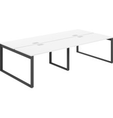 Стол Norden 320x143.8x75 AG.146.WH.L.72.AN антрацит/серебро/белый