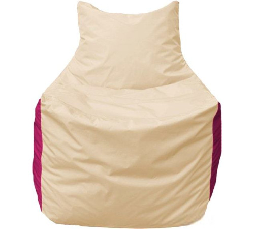 Кресло-мешок Flagman Фокс Ф2.1-131 слоновая кость/малиновый