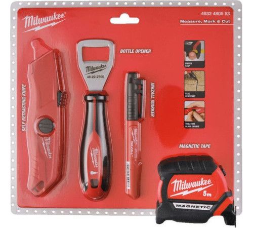 Набор домашнего мастера Milwaukee 4932480553 4 предмета
