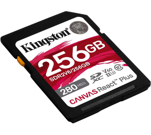 Карта памяти Kingston Canvas React Plus V60 SDXC 256GB
