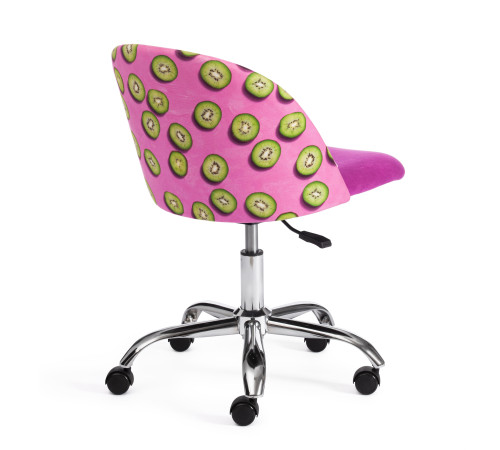 Кресло TetChair Melody Botanica 06 kiwi/138 ткань/флок, фиолетовый