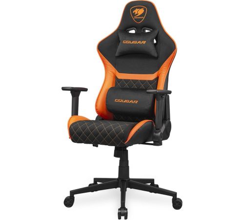 Игровое геймерское кресло Cougar Armor One V2 F черный/оранжевый
