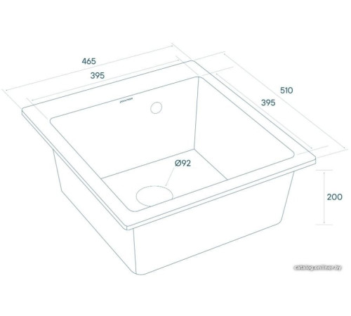 Кухонная мойка Paulmark Kante 45 PM104651-WH