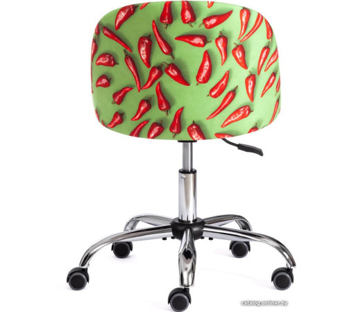 Офисное кресло TetChair Melody флок, олива/Botanica 03/Pepper/23