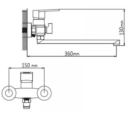 Смеситель Wisent WP2230-6