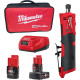 Прямошлифовальная машина Milwaukee M12 Fuel FDGS-422B 4933471436 с 2-мя АКБ 2 Ah, 4 Ah