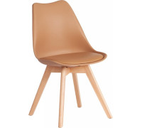 Стул TetChair Tulip дерево/пластик/экокожа бежевый